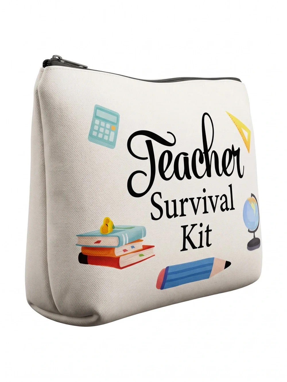 Teacher Survival Kit Pouch bag - White